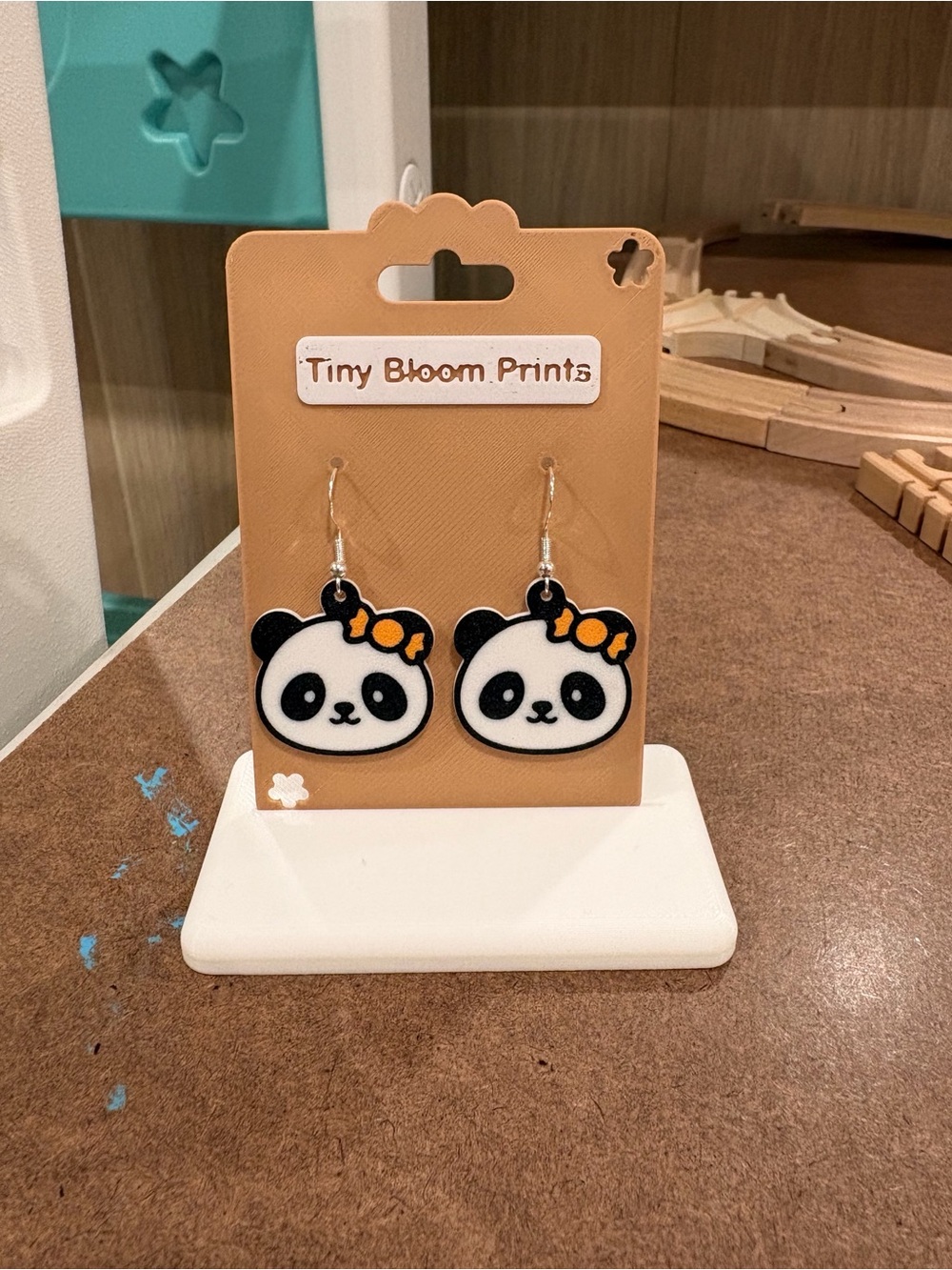 Halloween Panda Earrings